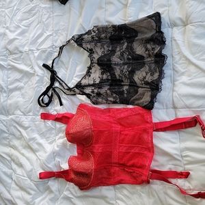 Lingerie Bundle of 2 Small Victoria's Secret Corsets